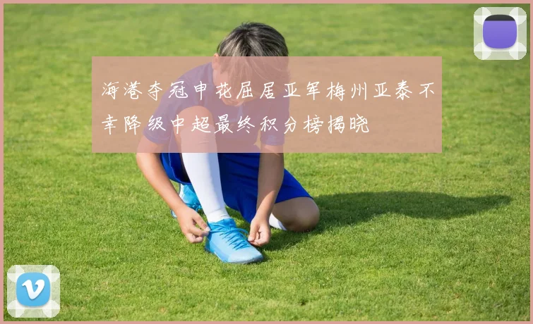 海港夺冠申花屈居亚军梅州亚泰不幸降级中超最终积分榜揭晓